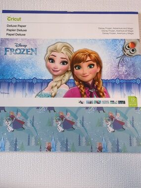 🌸Cricut Deluxe Paper 12" x 12" - Disney Frozen Theme, 12 double sided pages